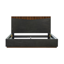 Kayner Eastern King Bed with LED Lights - Charcoal