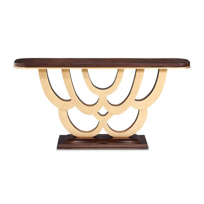 Camellia Field Console Table - Warm Pecan