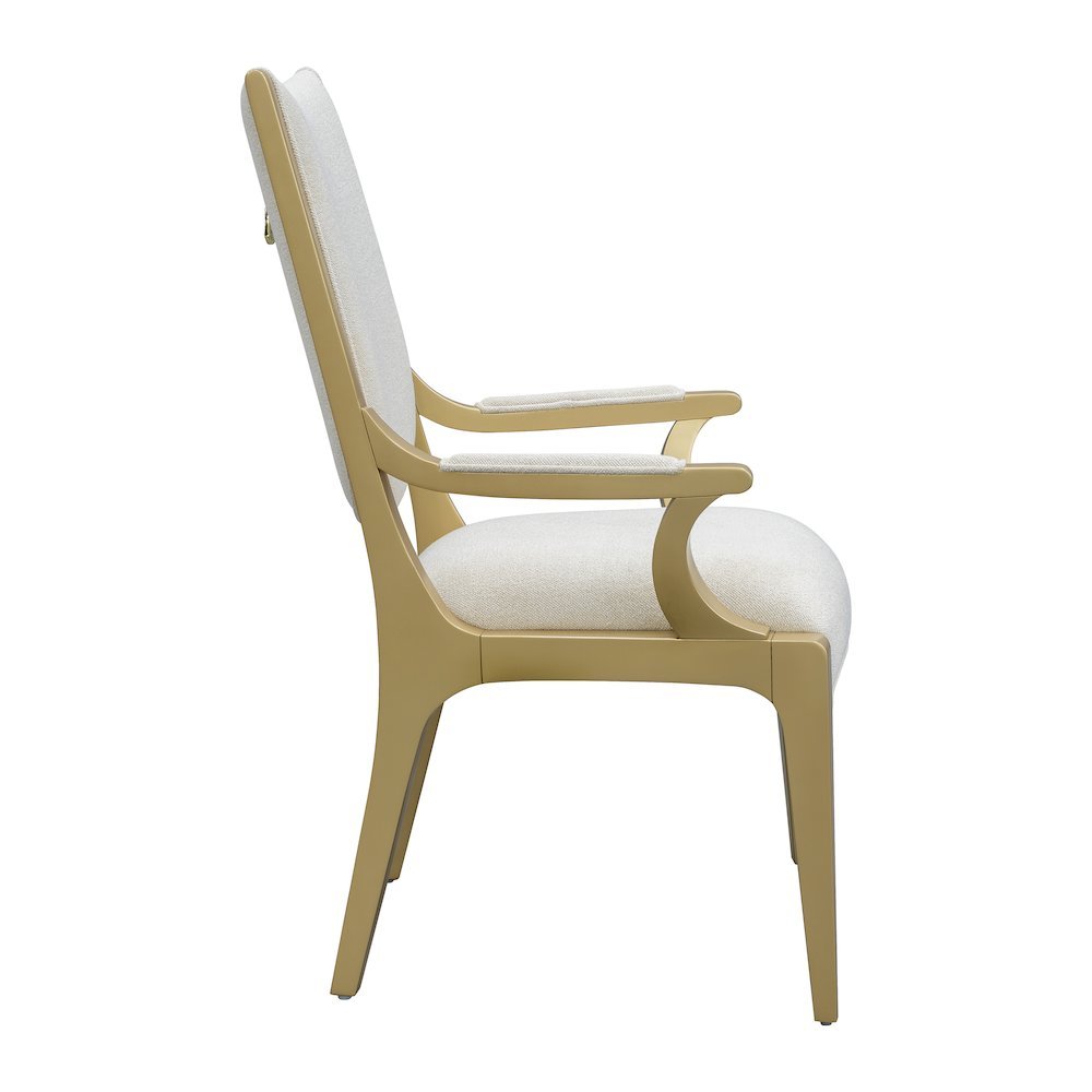 Scotts Square Dining Arm Chair - Light Champagne