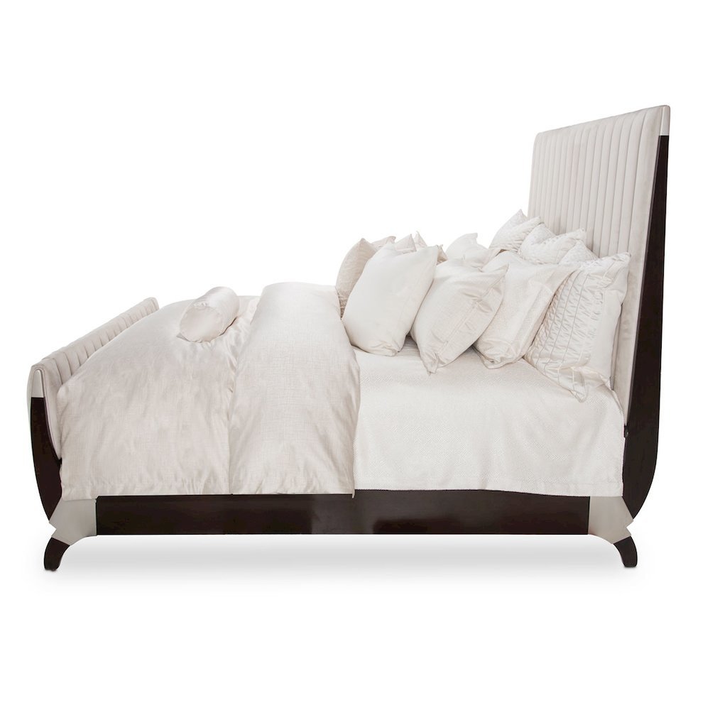 Paris Chic Eastern King Sleigh Bed - Espresso