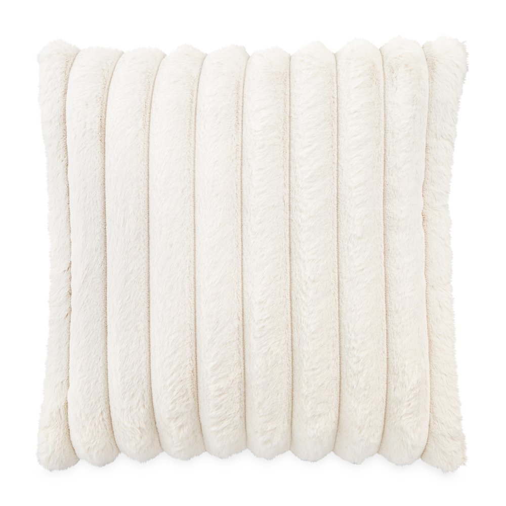 Parker 20" Square Throw Pillow - Cream