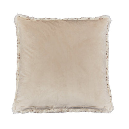 Snow Leopard 20" Square Pillow, Set of 2 - Natural