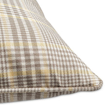 Newport Ardmore 22" Plaid Throw Pillow, Set of 2 - Pewter