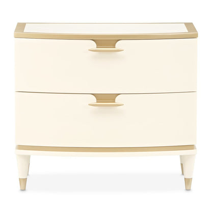 La Terrazza Nightstand, Large - Creamy Pearl