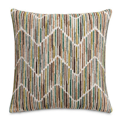 Eden Augusta 19" Square Throw Pillow, Set of 2 - Seagrass