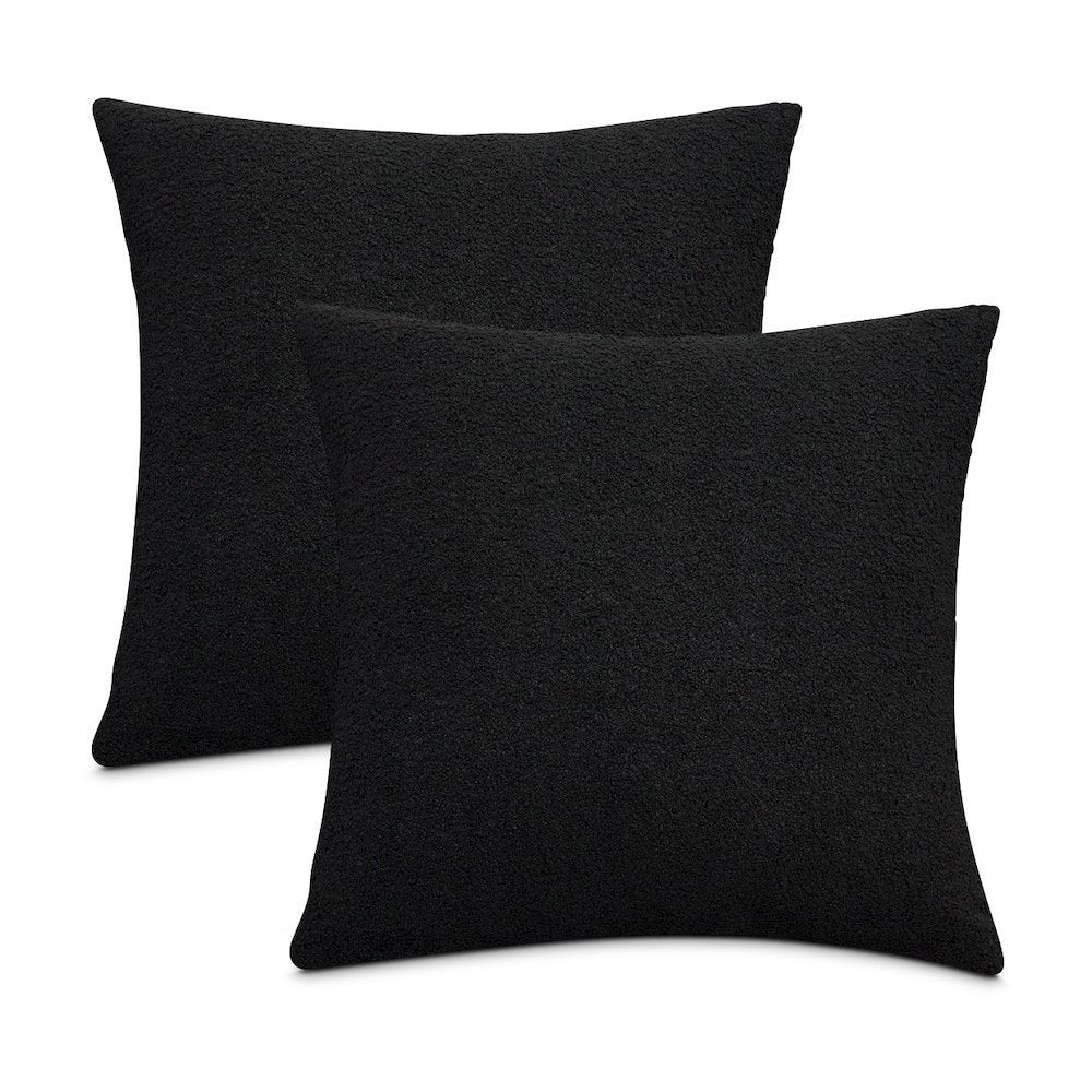 Shepard 21" Square Throw Pillow, Set of 2 - Black