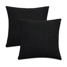 Shepard 21" Square Throw Pillow, Set of 2 - Black