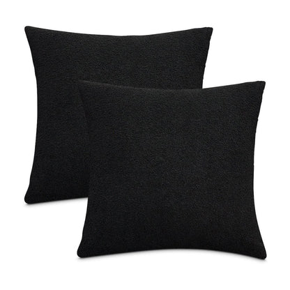 Shepard 21" Square Throw Pillow, Set of 2 - Black