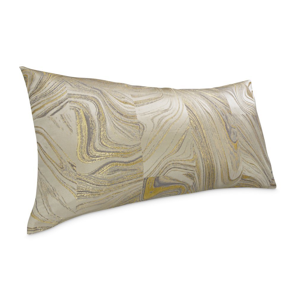 GLAMtastic Naomi 13"x24" Oblong Pillow, Set of 2 - Champagne
