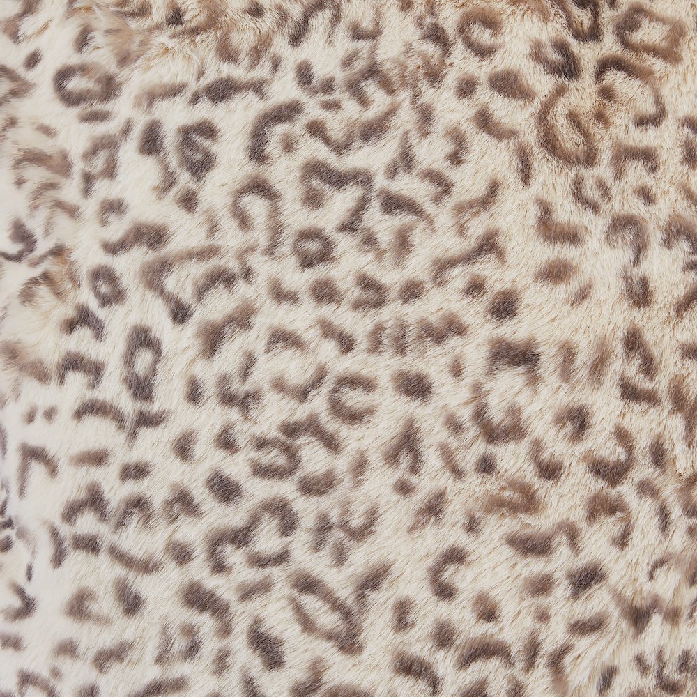 Snow Leopard 20" Square Pillow, Set of 2 - Natural