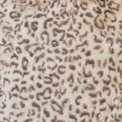 Snow Leopard 20" Square Pillow, Set of 2 - Natural