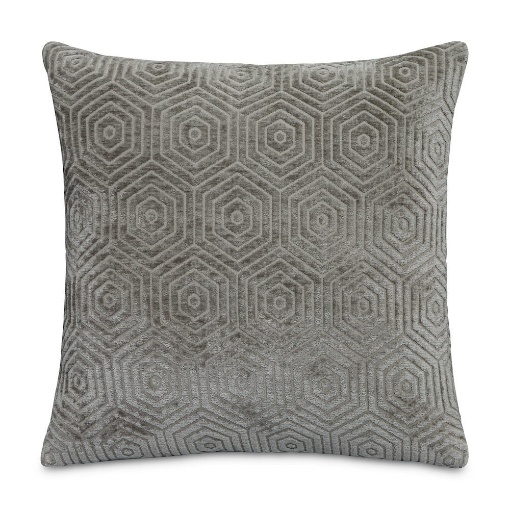 Explorer Sutter 19" Square Pillow, Set of 2 - Steel