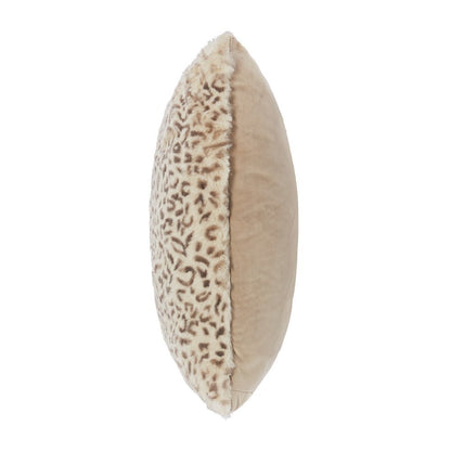 Snow Leopard 20" Square Pillow, Set of 2 - Natural