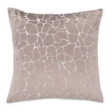 GLAMtastic Crackle 22" Square Pillow, Set of 2 - Fog