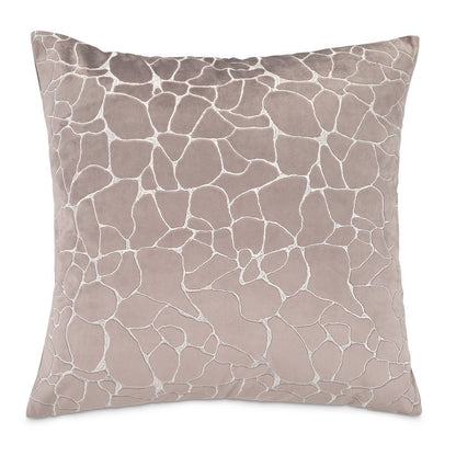 GLAMtastic Crackle 22" Square Pillow, Set of 2 - Fog