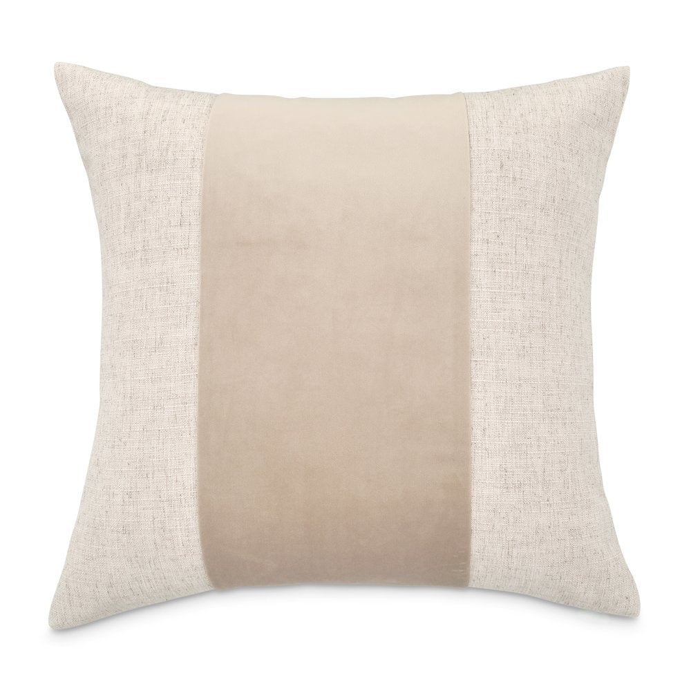 Moonbeam Baldwin 21" Square Pieced Pillow, Set of 2 - Dove