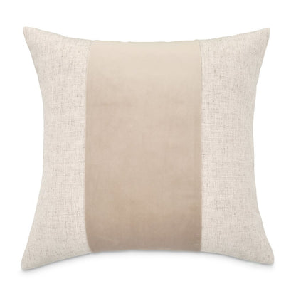 Moonbeam Baldwin 21" Square Pieced Pillow, Set of 2 - Dove