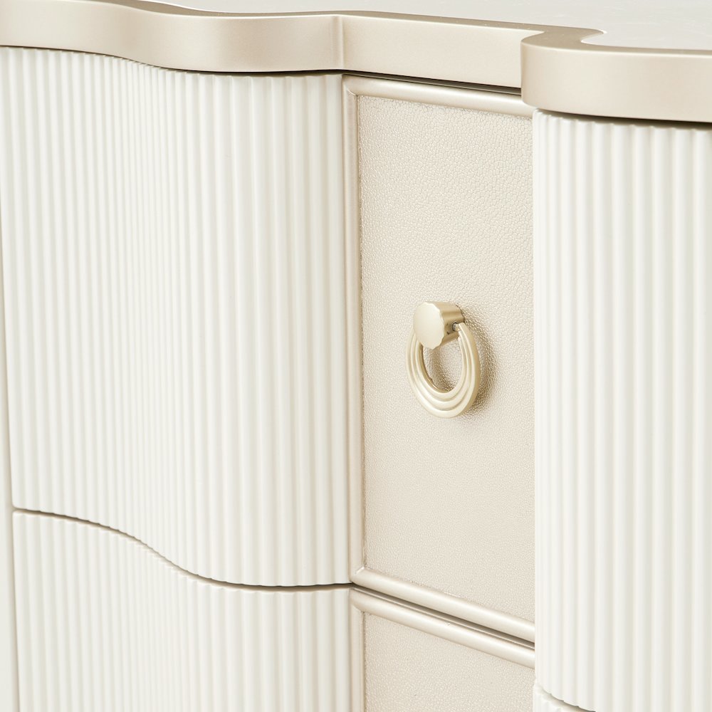 La Marisia Nightstand - Creamy Pearl