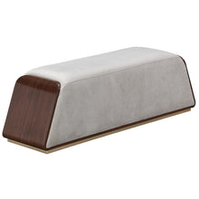 Houston Accent Bench - Porcini/Walnut