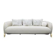 Scotts Square Sofa - Cornsilk/Light Champagne