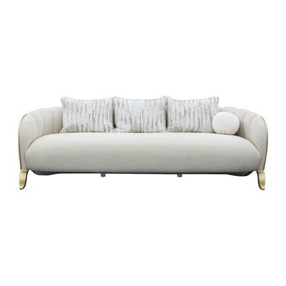 Scotts Square Sofa - Cornsilk/Light Champagne
