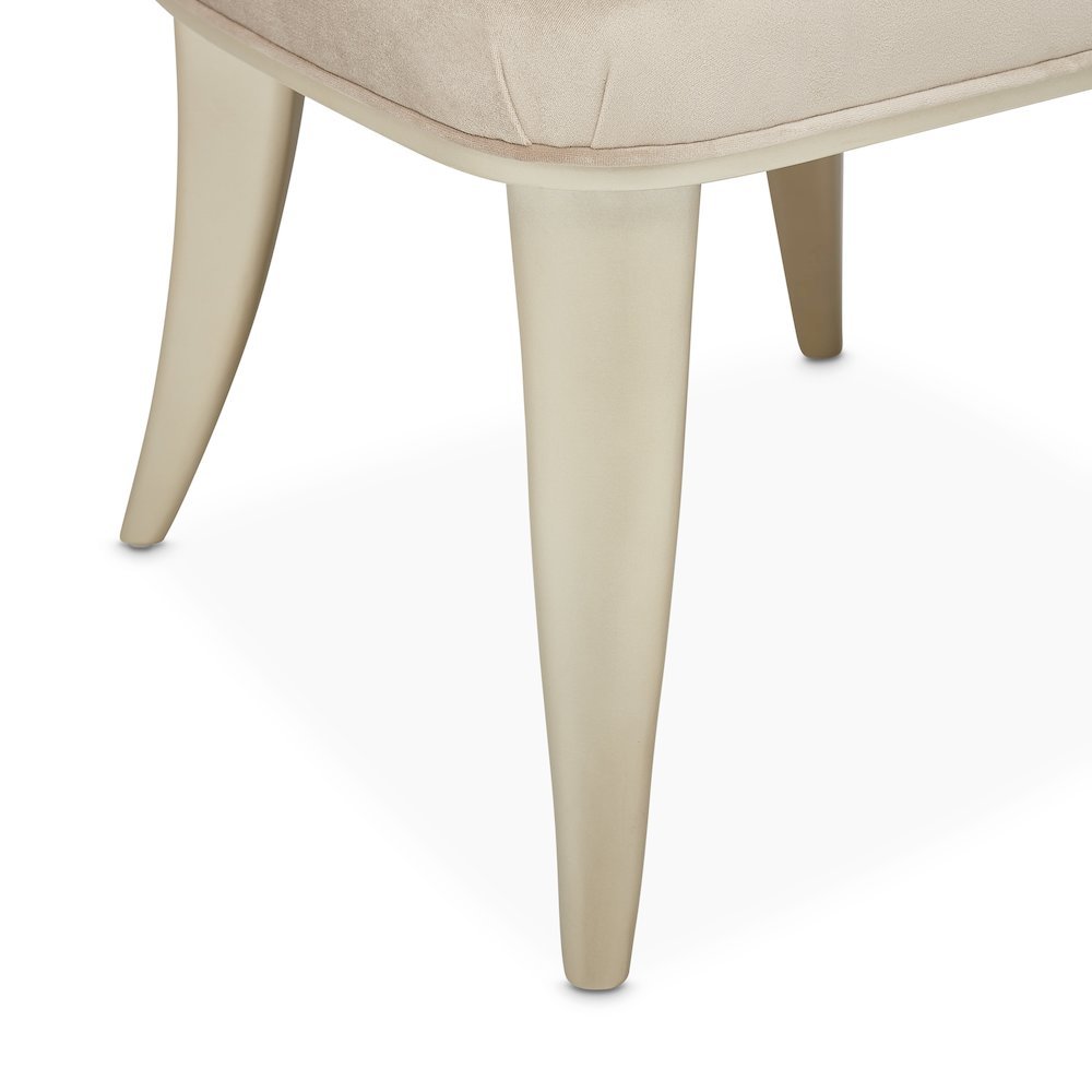 Velvet Chairs Set of 2, Beige Chairs for Dining Table with Tall Back