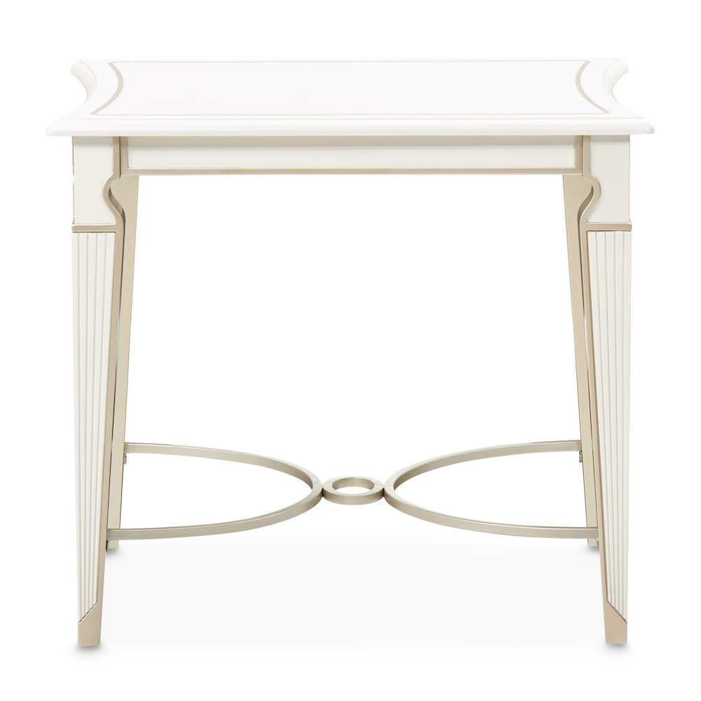 La Marisia End Table - Creamy Pearl