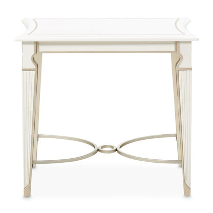 La Marisia End Table - Creamy Pearl