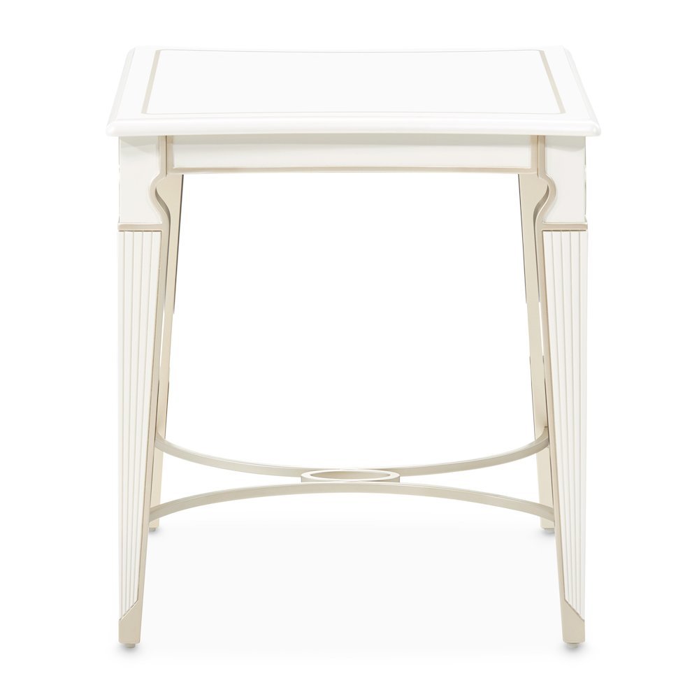 La Marisia End Table - Creamy Pearl