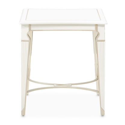 La Marisia End Table - Creamy Pearl