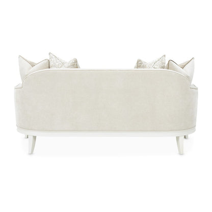 La Marisia Chenille Loveseat - Tranquil/Creamy Pearl