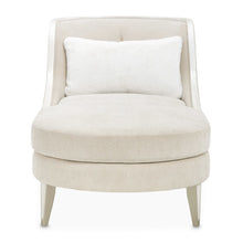 La Marisia Chenille Chaise - Tranquil/Light Champagne
