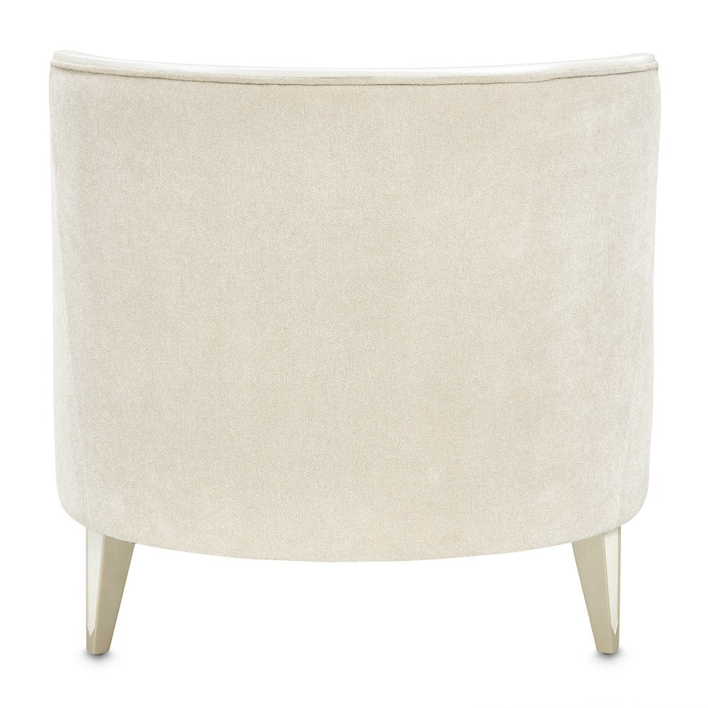 La Marisia Chenille Chaise - Tranquil/Light Champagne