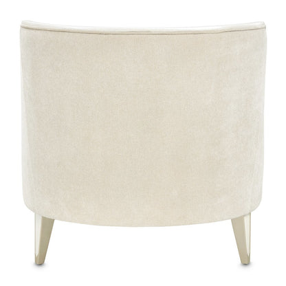 La Marisia Chenille Chaise - Tranquil/Light Champagne