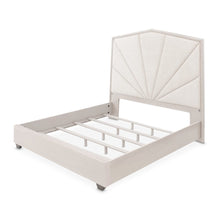 Fantosini King Tufted Panel Bed - Silver Mist