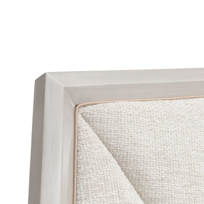 Fantosini King Tufted Panel Bed - Silver Mist