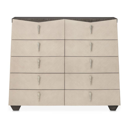 Fantosini 10-Drawer Mule Chest - Silver Mist