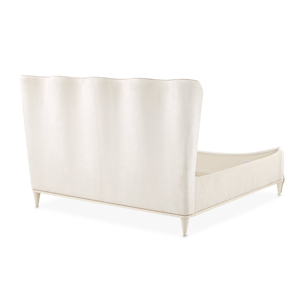 La Terrazza King Panel Bed - Creamy Pearl