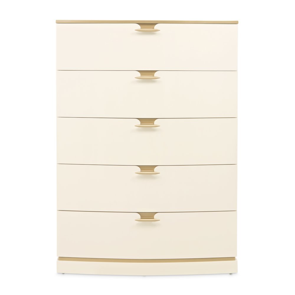 La Terrazza 5-Drawer Chest - Creamy Pearl
