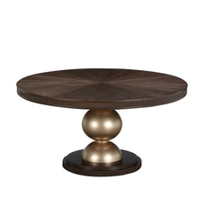 West Kensington Round Dining Table - Medium Espresso