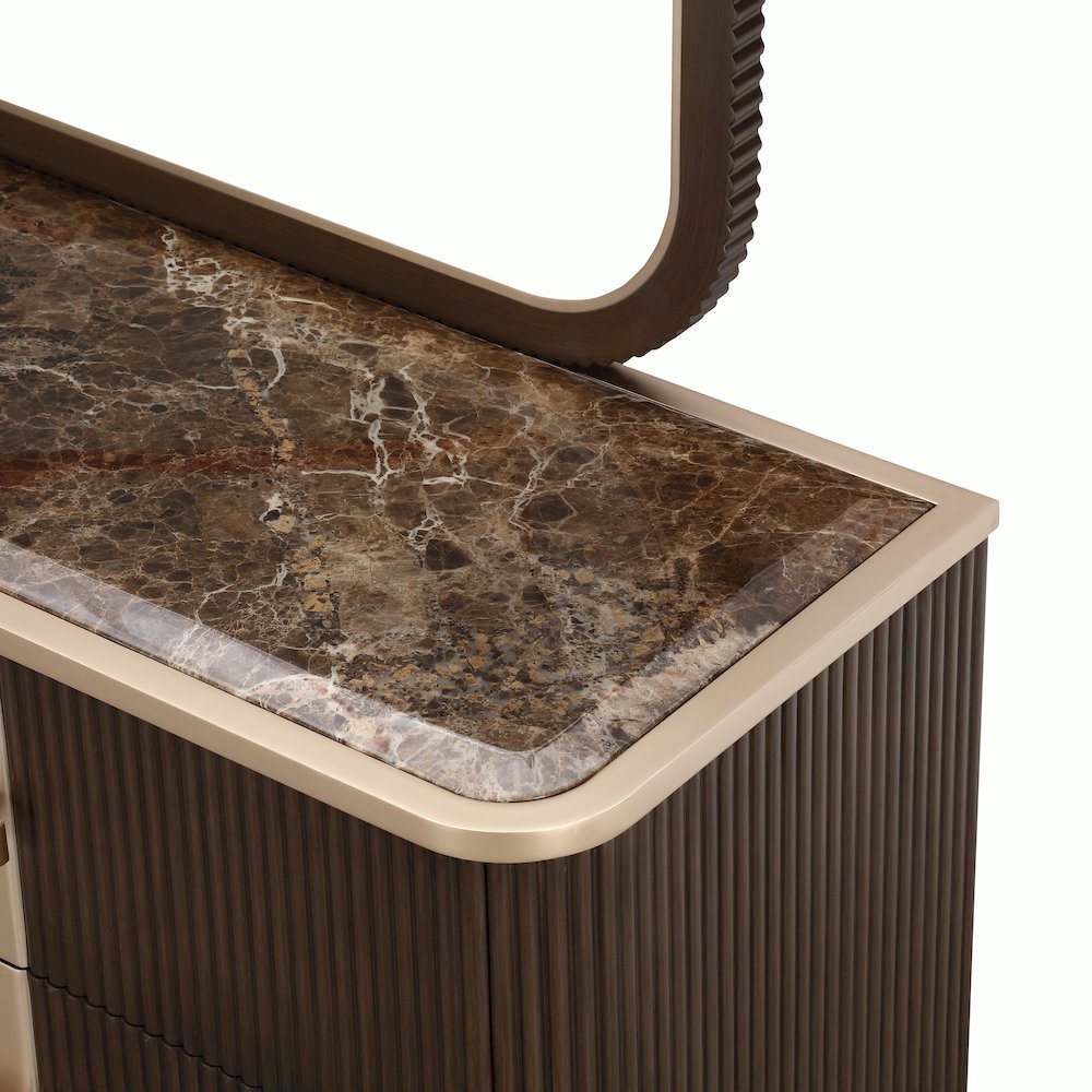 West Kensington Dresser with Mirror - Medium Espresso