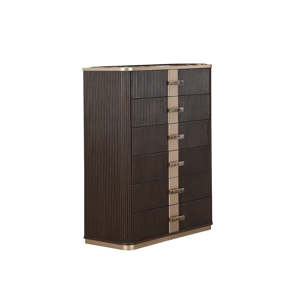 West Kensington Highboy Chest Medium Espresso