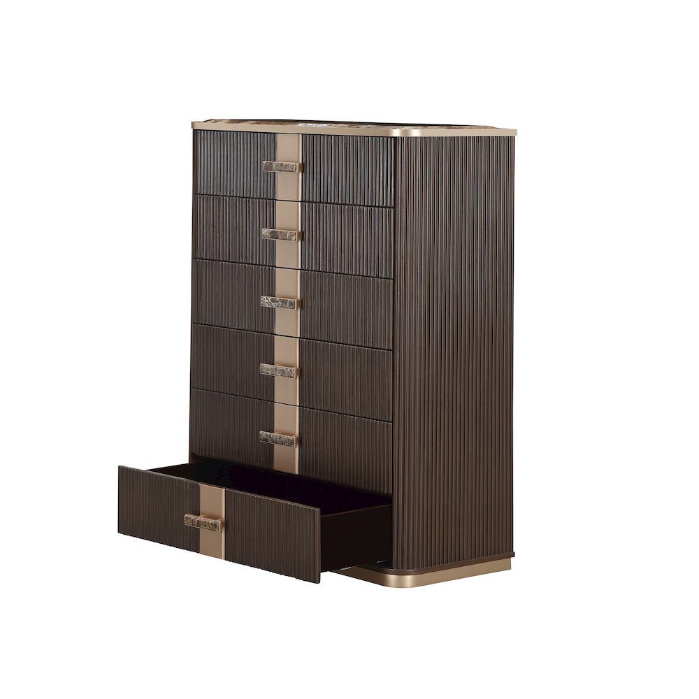 West Kensington Highboy Chest Medium Espresso