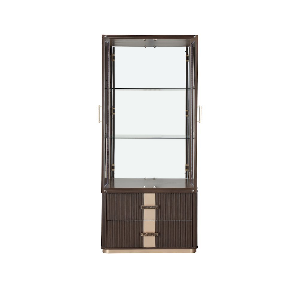 West Kensington Display Cabinet - Medium Espresso