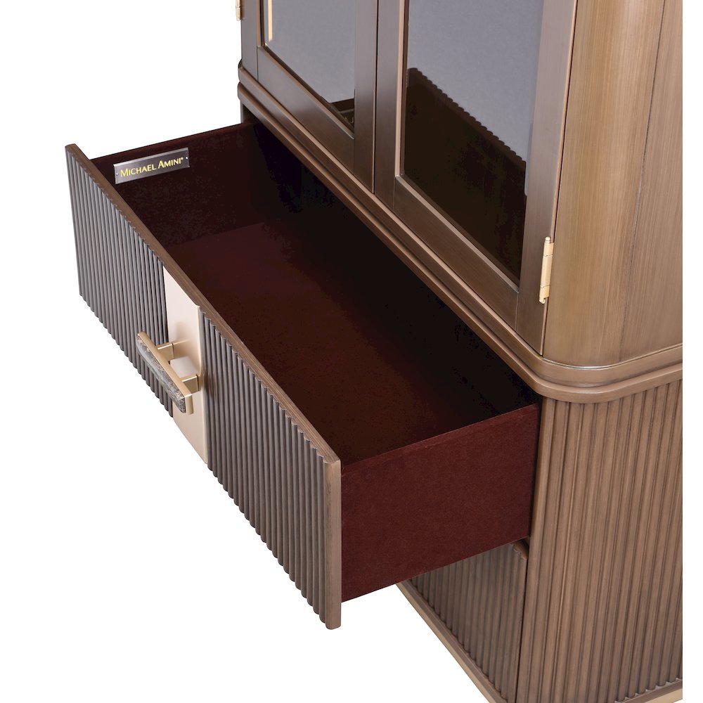 West Kensington Display Cabinet - Medium Espresso