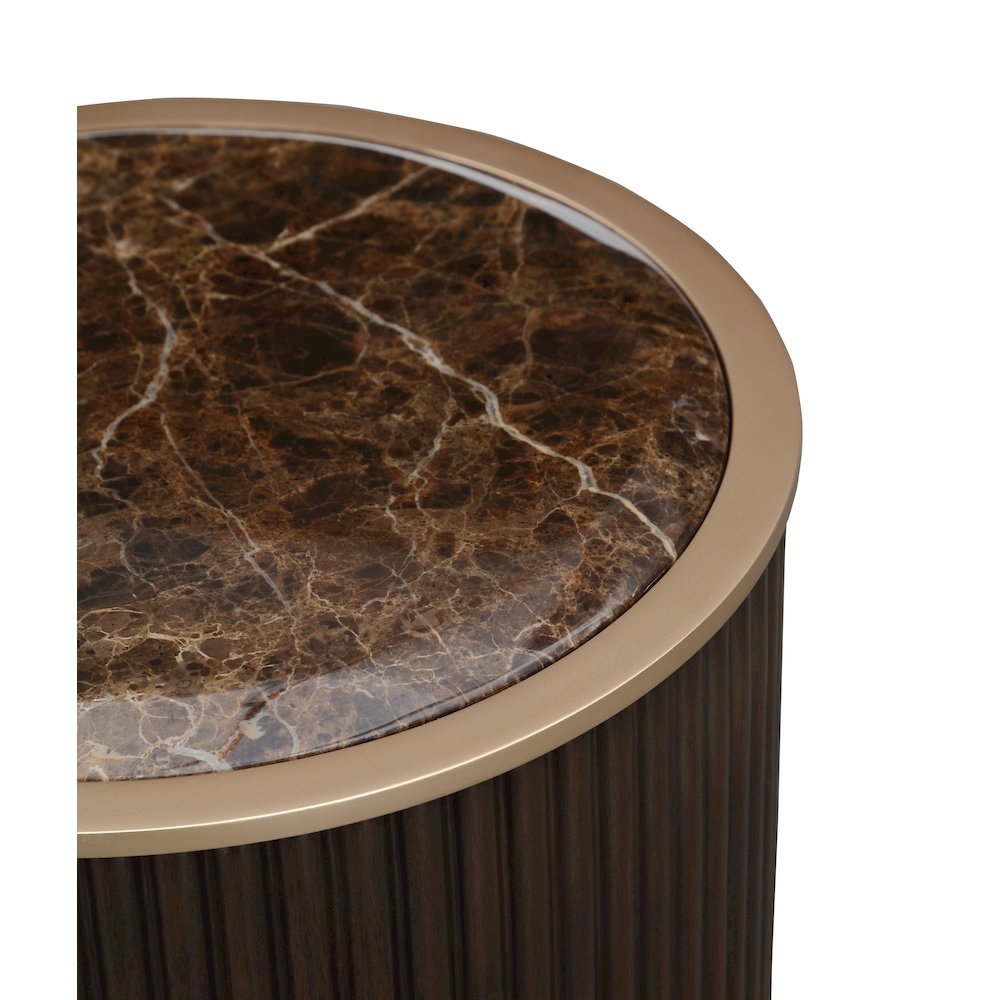West Kensington Chairside Table - Medium Espresso
