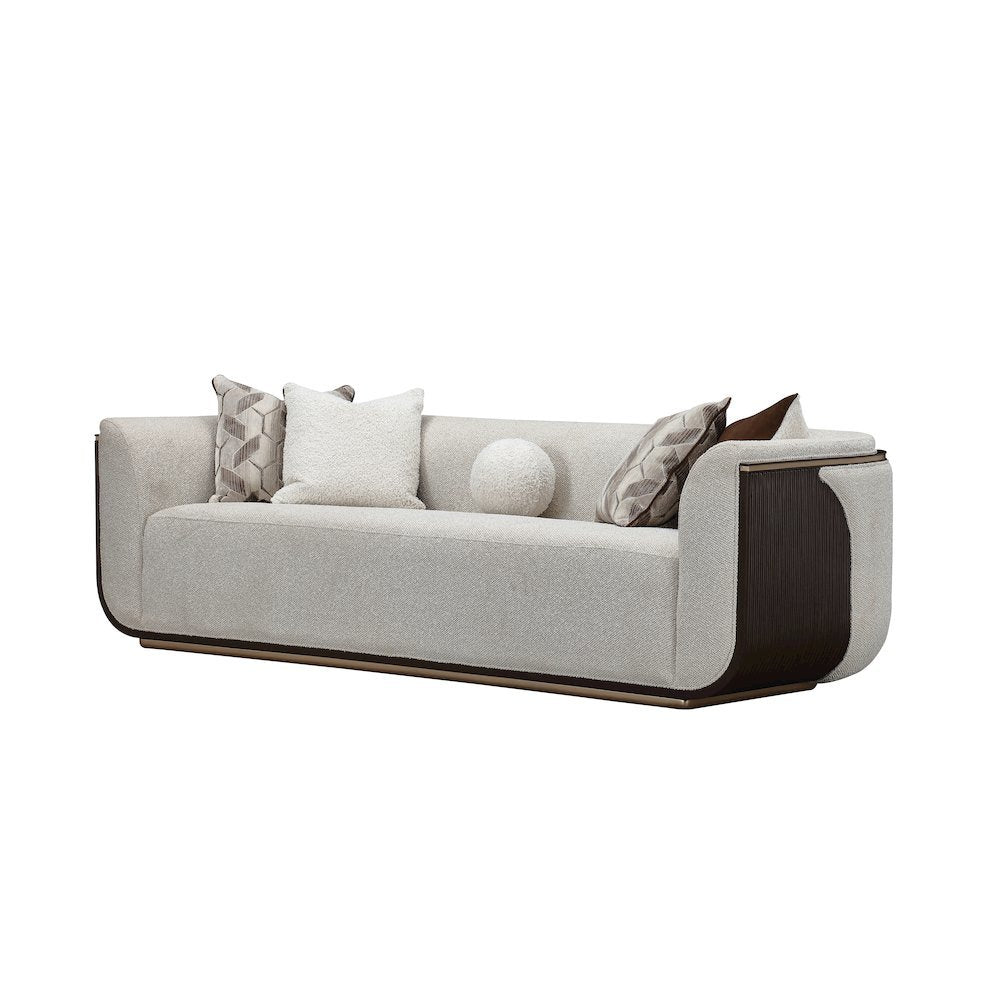 West Kensington Sofa - Buff/Medium Espresso