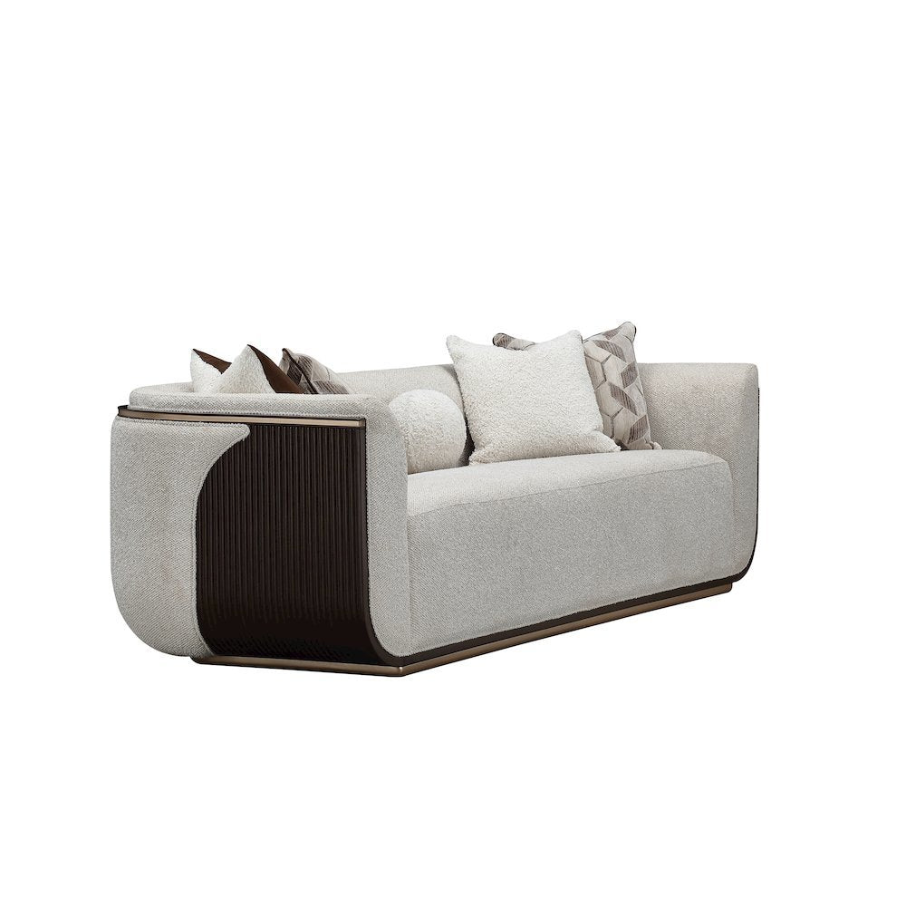 West Kensington Sofa - Buff/Medium Espresso