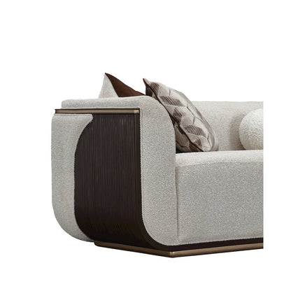 West Kensington Sofa - Buff/Medium Espresso