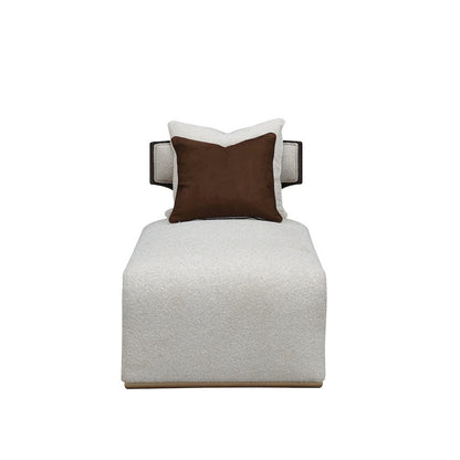 West Kensington Chaise - Buff/Medium Espresso
